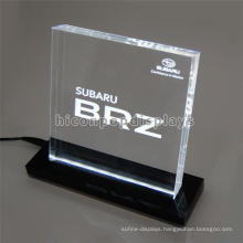 Durable Pure Acrylic Block Display, Car Store Custom Countertop Programming Led Display Sign